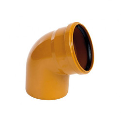 Codo PVC 125 mm 45º Teja