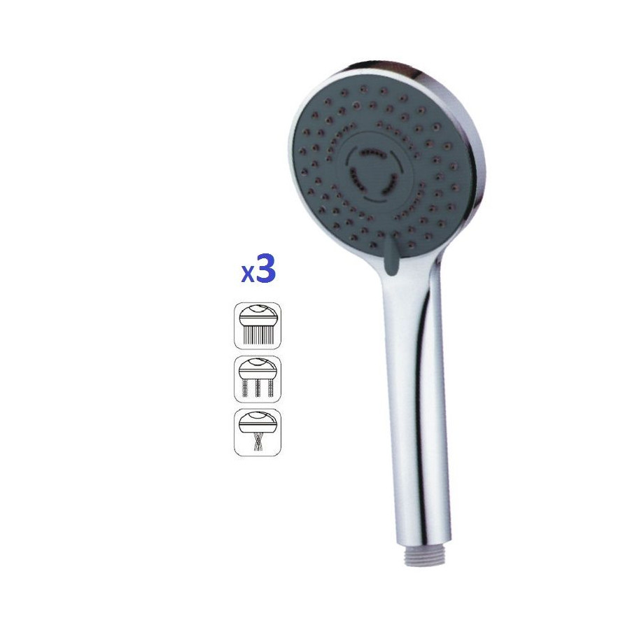 Mango de Ducha Lima Masaje Cromado