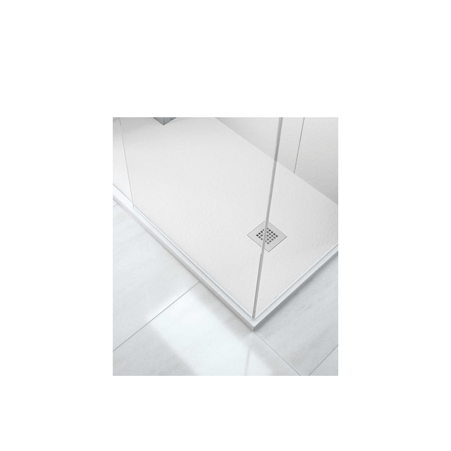 Plato de Ducha Pizarra 90 x 90 cm Blanco