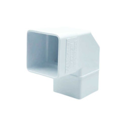 Codo Bajada EUME 87º 70 x 70 mm Blanco