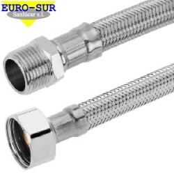 Flexo Inoxidable Termo 1/2 Macho - Hembra 80 cm