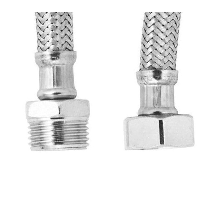 Flexo Inoxidable Termo 1/2 Macho - Hembra 100 cm