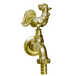 Grifo Latón Figura Gallo