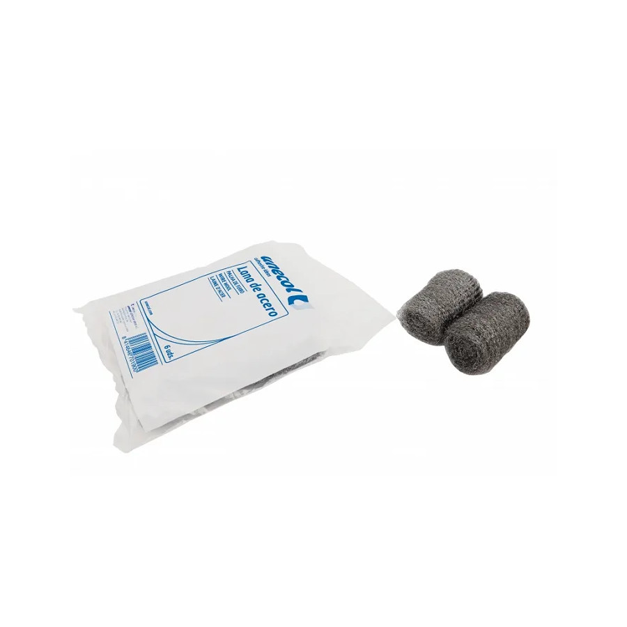 Estropajo de Lana de Acero Bolsa (6 Unidades)