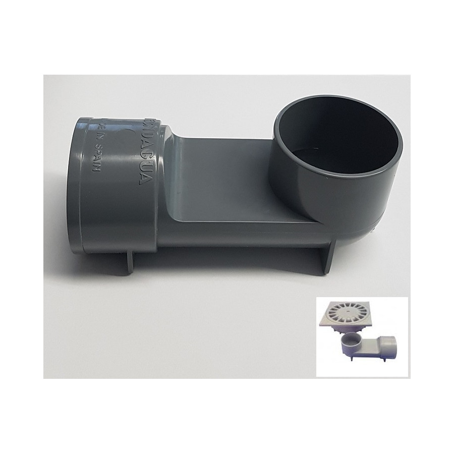 Codo Sumidero 15 cm Baja Cota 50 mm