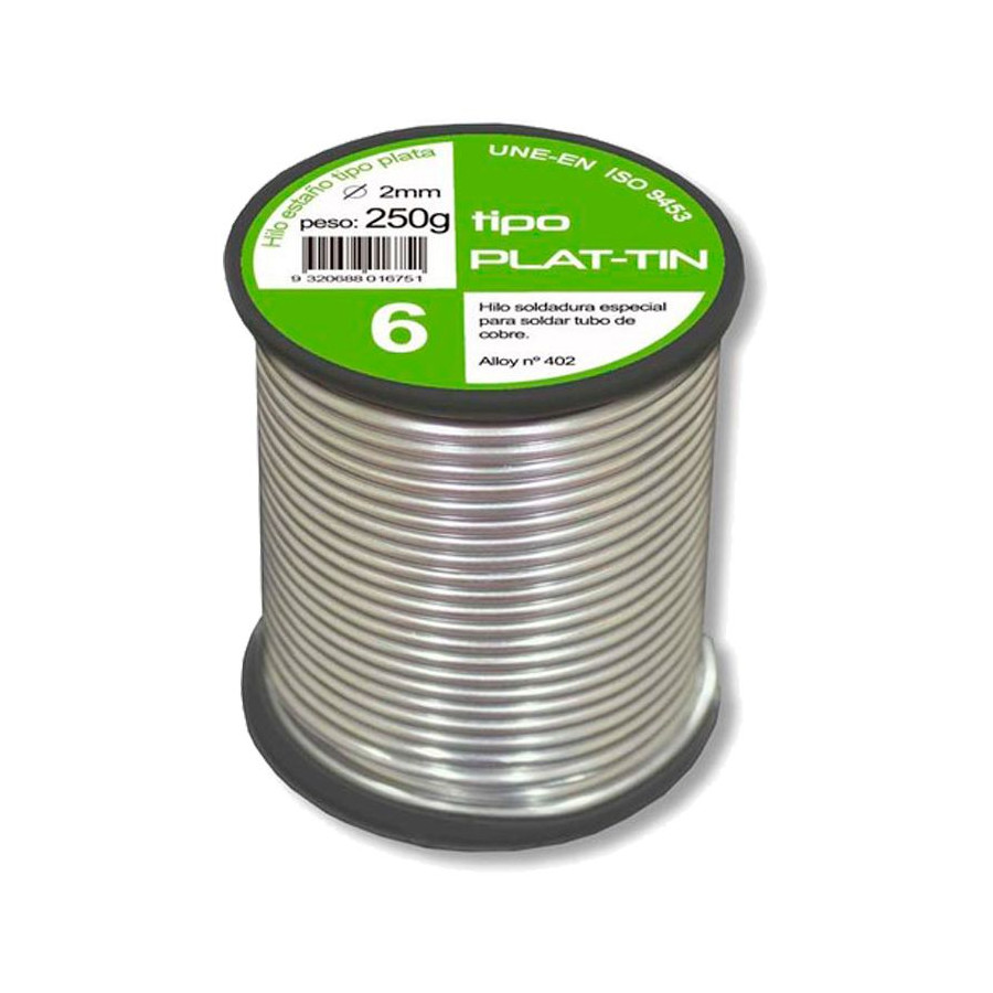 Estaño Rollo 250 g Homologado 6