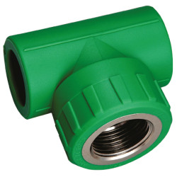 Te de Polipropileno 40 mm x 1 Rosca Hembra