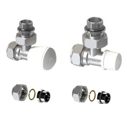 Kit Válvula para Radiador Cobre 15 mm con Racor