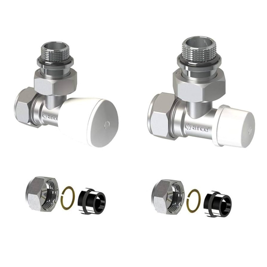 Kit Válvula para Radiador Cobre 15 mm con Racor