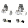 Kit Válvula para Radiador Cobre 15 mm con Racor
