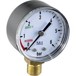 Manómetro Servicio Reserva 1/4 0 a 6 Bar