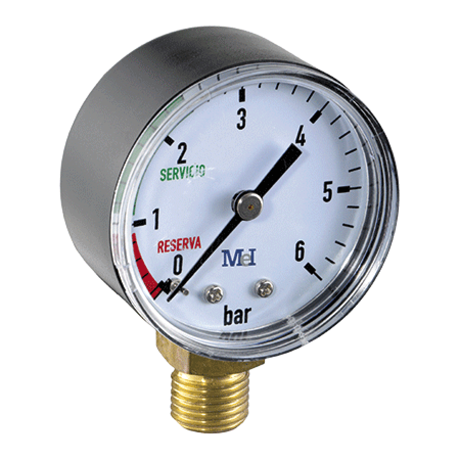 Manómetro Servicio Reserva 1/4 0 a 6 Bar