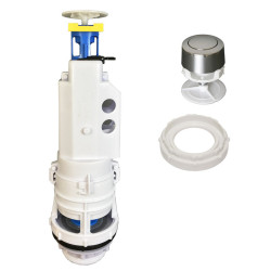 Campana Cisterna Baja Pulsador Simple con Base Tecno