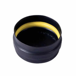 Tapa de Acero Vitrificado 80 mm Negro