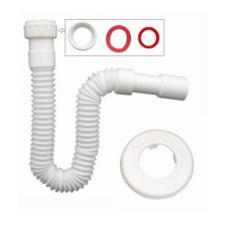 Sifón Flexible 1 1/2 - 1 1/4 x 32/40 mm