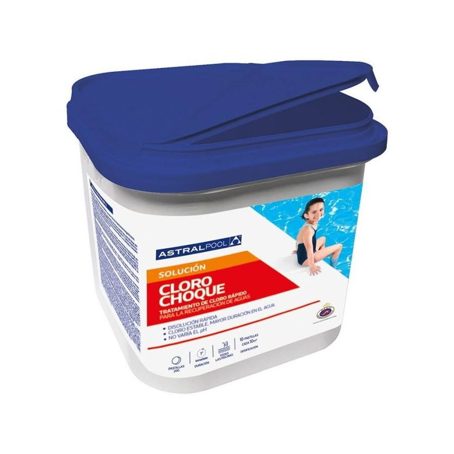 ASTRALPOOL Tríplex 1 kg Tabletas 20 Gramos