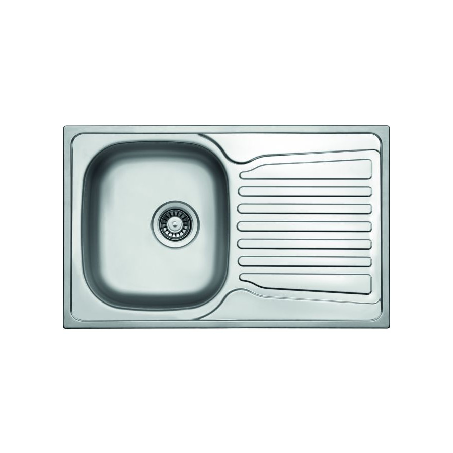 Fregadero 1 Seno  Escurridor 780 x 480 mm Cuadrado