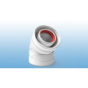 FIG Codo Coaxial 60/100 mm 45º Hembra - Hembra