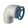 FIG Codo Coaxial 60/100 mm 90º Macho - Hembra