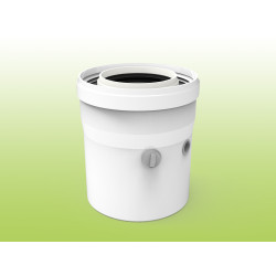 FIG Manguito Coaxial 60/100 mm Macho - Hembra con Toma de Muestras