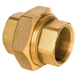 Enlace Triple Bronce 42 x 1 1/2 Rosca Hembra