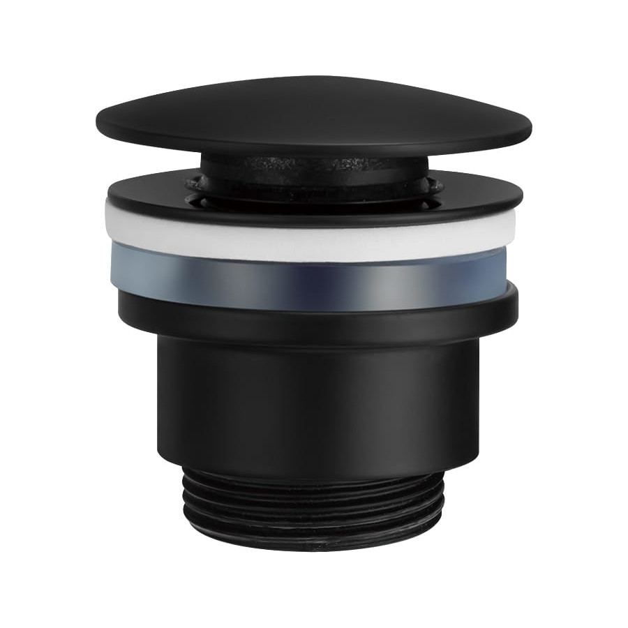 Válvula Click - Clack Pulsador Negra