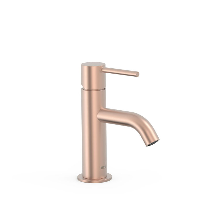 TRES Study Monomando Lavabo Dorado Rosa Mate