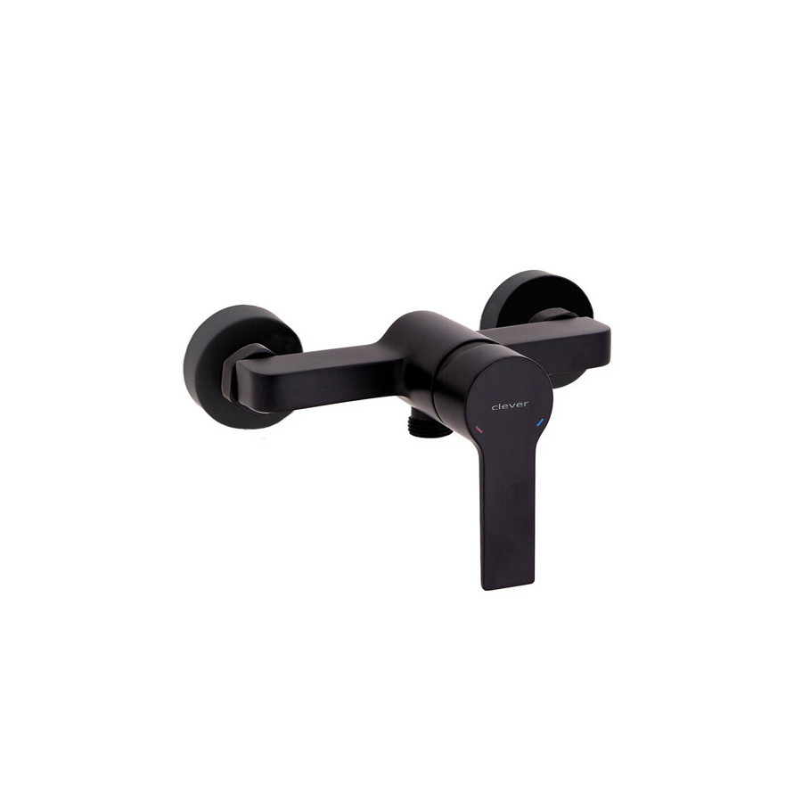 CLEVER Monomando Ducha Negro Go 2
