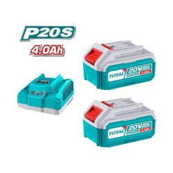 Pack Total 2 Baterías 4 Ah  Cargador Rápido