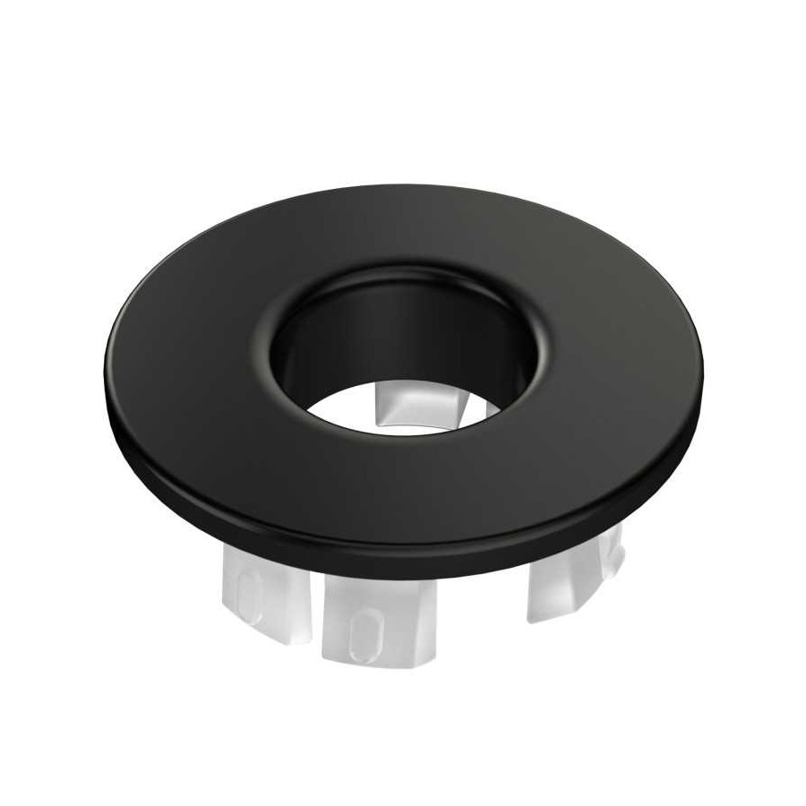 Embellecedor Rebosadero Lavabo Negro