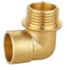 Codo de Latón 18 mm x 1/2 Rosca Hembra
