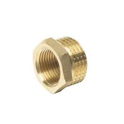 Reducción de Latón Hembra - Hembra 1/2 x 3/8