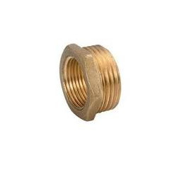 Reducción de Latón Hexagonal Macho - Hembra 1 x 3/4