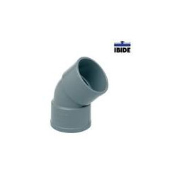 Codo PVC Sanitario 40 mm 45º Hembra - Hembra