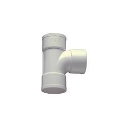 Te PVC Sanitario 40 mm 87º Hembra - Hembra Blanco