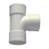 Te PVC Sanitario 40 mm 87º Hembra - Hembra Blanco