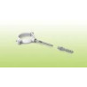 DISMOL Abrazadera de Aluminio 100 mm con Tirafondo