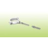 DISMOL Abrazadera de Aluminio 125 mm con Tirafondo
