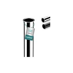 Tubo Metálico con Pestaña 32 mm x 400 mm Cromado (Metro)