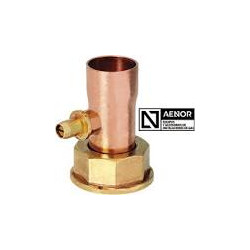Racor Loco Recto 15 x 1/2 con Toma Peterson