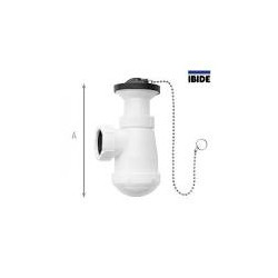 Sifón Botella con Válvula 32 mm