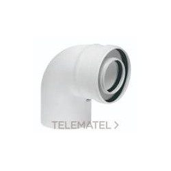 DISMOL Codo de Aluminio 80 mm 90º Macho - Macho