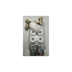 Kit Válvula Termostática para Radiador Cobre 15 mm con Racor