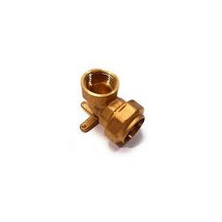 Codo Fitting con Plaqueta 20 mm x 1/2