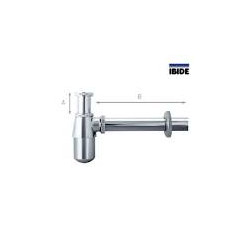 Sifón Flexible ABS Cromado 1 1/4 x 40/32 mm