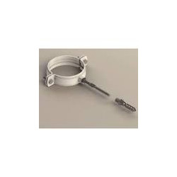 DISMOL Abrazadera de Aluminio 110 mm con Tirafondo