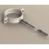 DISMOL Abrazadera de Aluminio 110 mm con Tirafondo