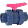 Válvula de Bola de PVC Presión 50 mm 16 Atm Asimétrica