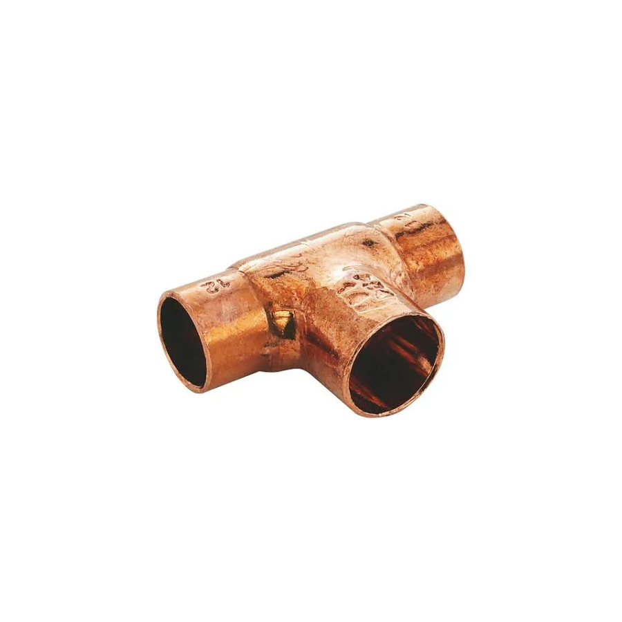 Te Reducida de Cobre 15 x 18 x 15 mm