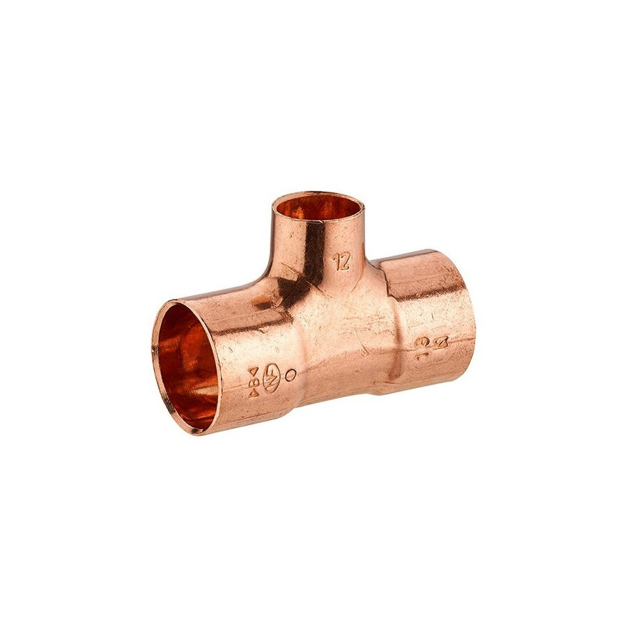 Te Reducida de Cobre 35 x 15 x 35 mm